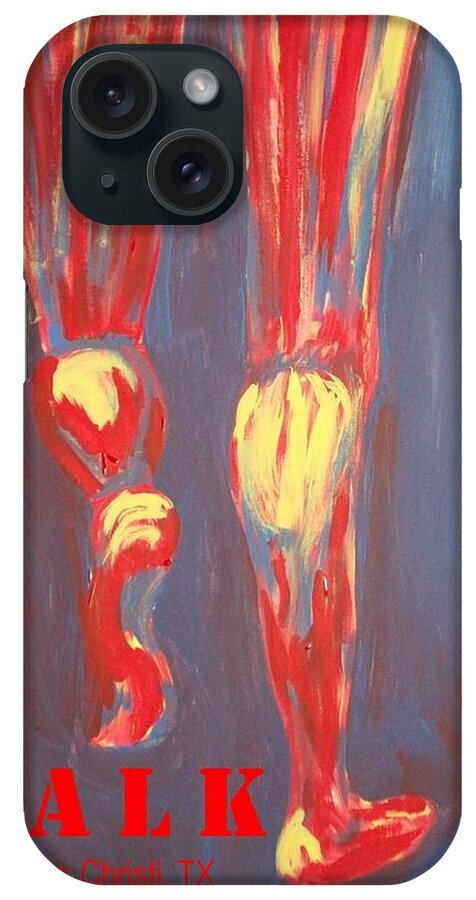 Art Walk iPhone Case featuring the painting Art Walk T-shirt Design by Laurette Escobar