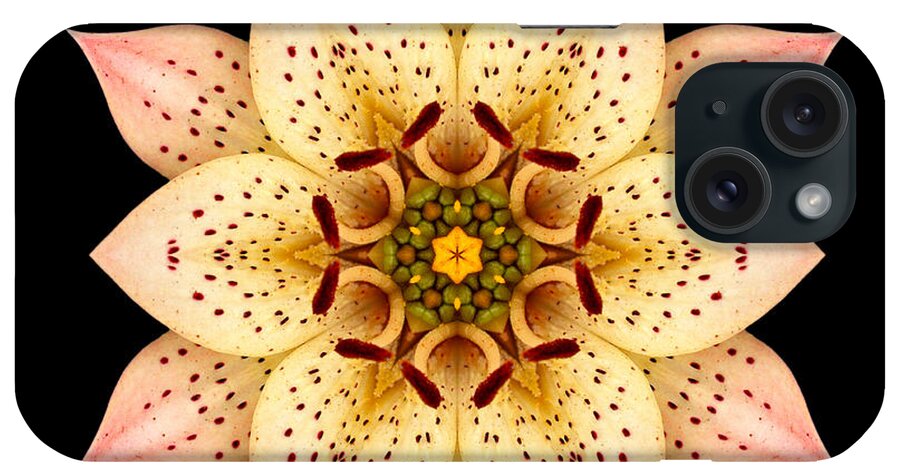 Flower iPhone Case featuring the photograph Asiatic Lily Flower Mandala by David J Bookbinder