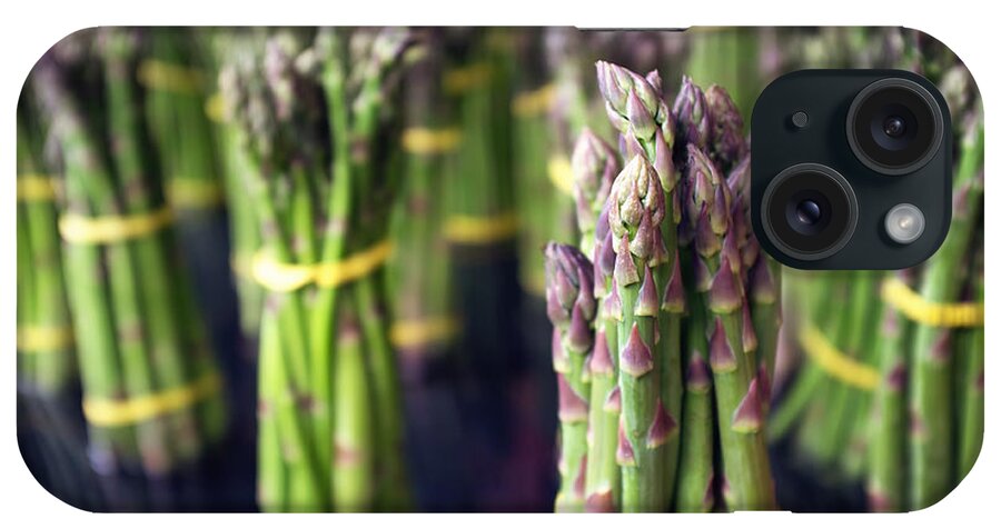 Farmers Market iPhone Case featuring the photograph Asparagus by Tanya Harrison
