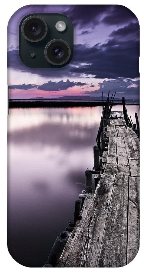 Pier iPhone Case featuring the photograph At the end by Jorge Maia