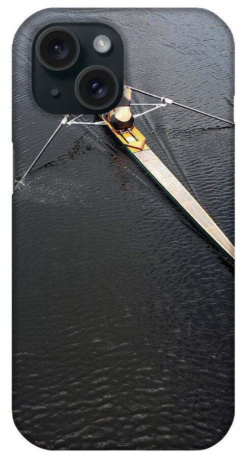 Sport Rowing iPhone Case featuring the photograph Athlete Rowing And Sculling by Shanekato