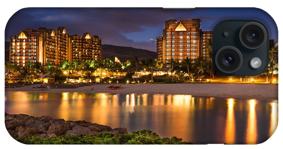Disney iPhone Case featuring the photograph Aulani Disney Resort at Ko Olina by Tin Lung Chao