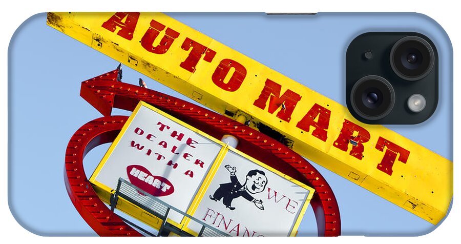 Photography iPhone Case featuring the photograph Auto Mart by Gigi Ebert