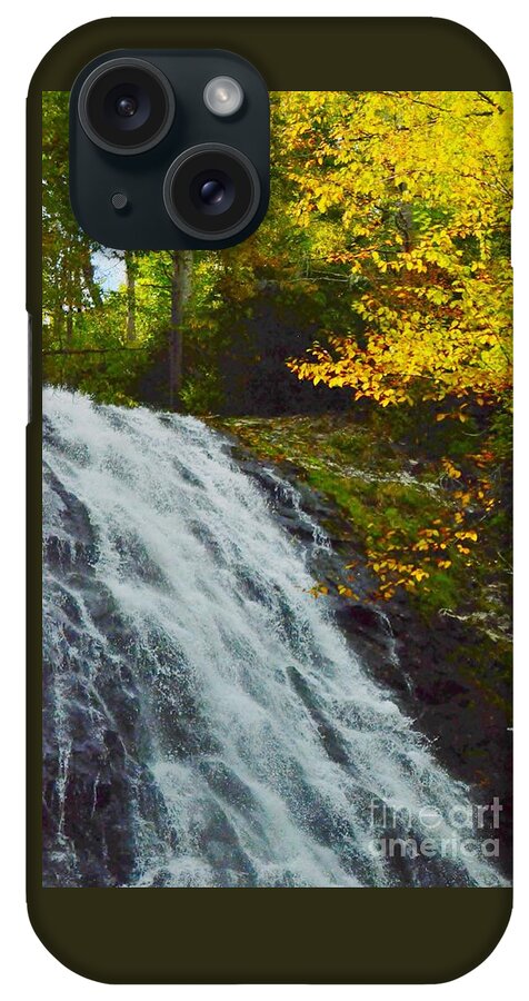 Apple iPhone Case featuring the photograph Autumn At Apple Tree Falls by Kathleen Struckle