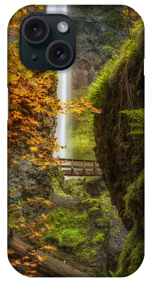 Oregon iPhone Case featuring the photograph Autumn at Elowah by Jon Ares