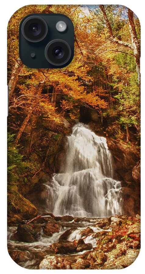 Granville Vermont iPhone Case featuring the photograph Autumn colors over Moss Glen Falls by Jeff Folger
