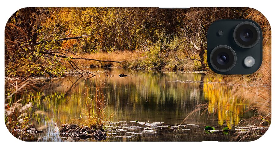 Creek iPhone Case featuring the photograph Autumn day by John Johnson
