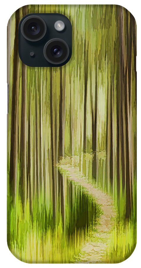 Forest iPhone Case featuring the photograph Autumn Forest Abstract Version 3 by Thomas Young
