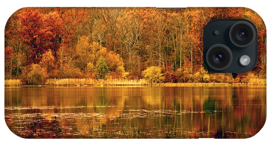 Water iPhone Case featuring the photograph Autumn in Mirror Lake by Paul W Faust - Impressions of Light