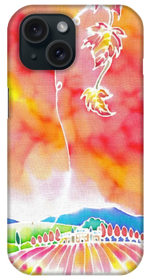Autumn iPhone Case featuring the painting Autumn jewelry by Hisayo OHTA