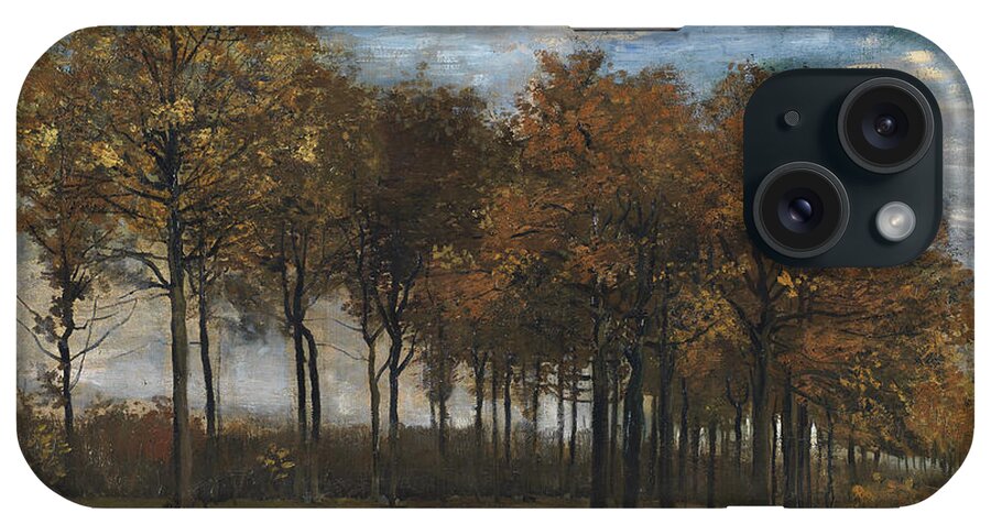 L'allee En Automne iPhone Case featuring the painting Autumn Landscape, C.1885 by Vincent van Gogh