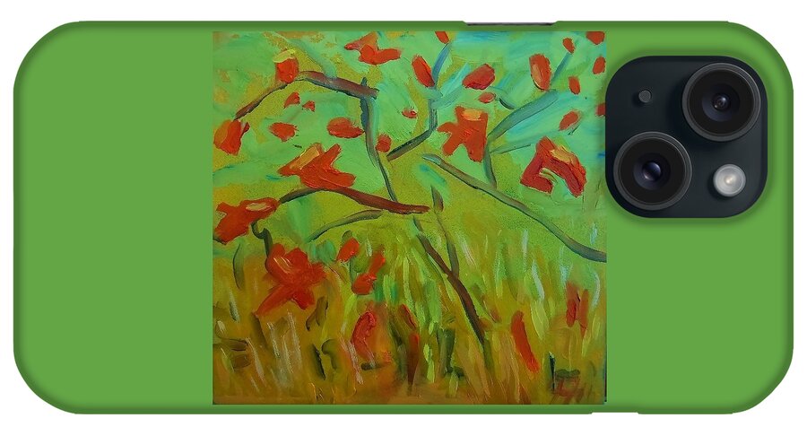 Autumn iPhone Case featuring the painting Autumn Leaves by Francine Frank