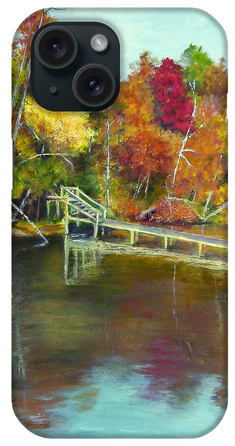 Autumn iPhone Case featuring the painting Autumn on the James by Sandra Nardone