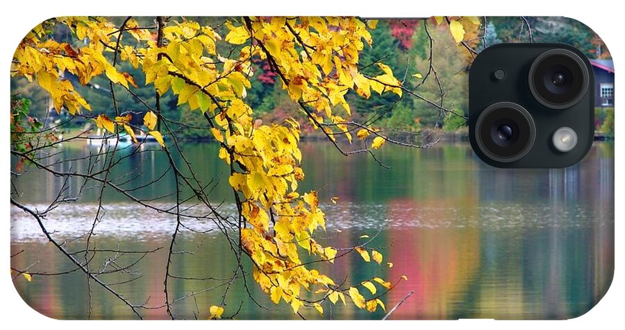 Autumn iPhone Case featuring the photograph Autumn Reflection by Cristina Stefan