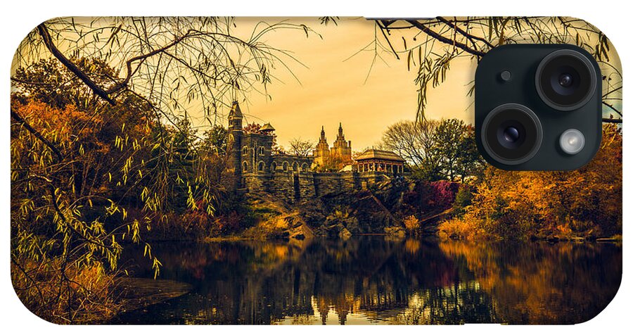 Belvedere iPhone Case featuring the photograph Autumn Reflections at Belvedere Castle by Chris Lord