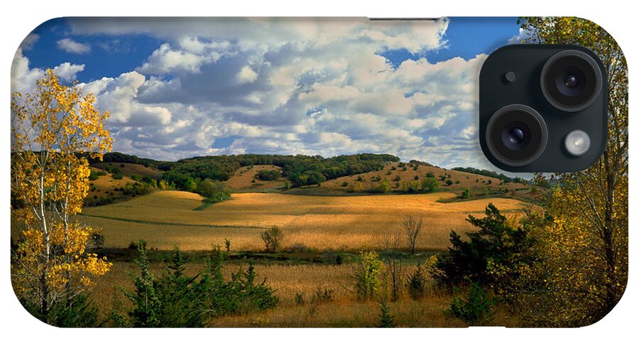 Landscape iPhone Case featuring the photograph Autumn Skies by Bruce Morrison