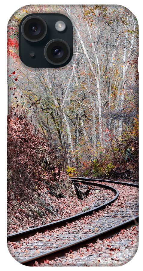 Kentucky iPhone Case featuring the photograph Autumn Tracks by Mary Carol Story