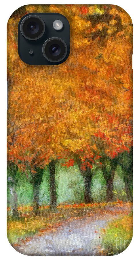 Autumn iPhone Case featuring the photograph Autumn Trees by Kerri Farley