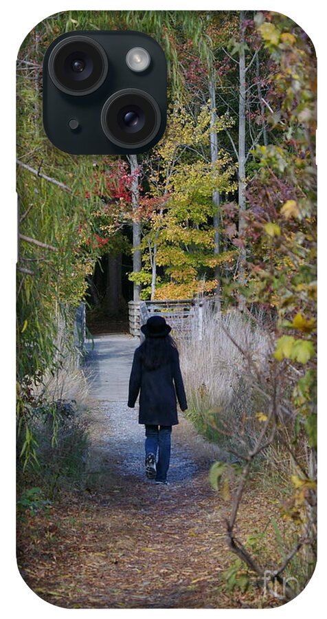 Landscape iPhone Case featuring the photograph Autumn Walk by Tannis Baldwin