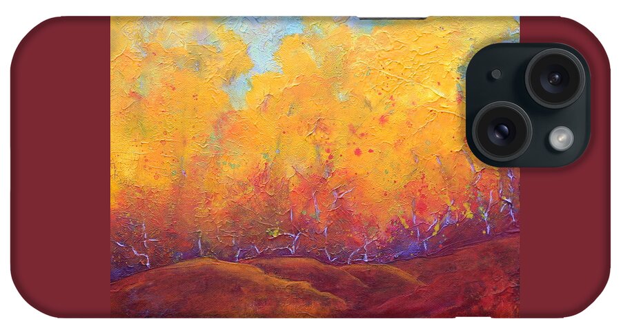 Autumn iPhone Case featuring the painting Autumn's Blaze by Nancy Jolley