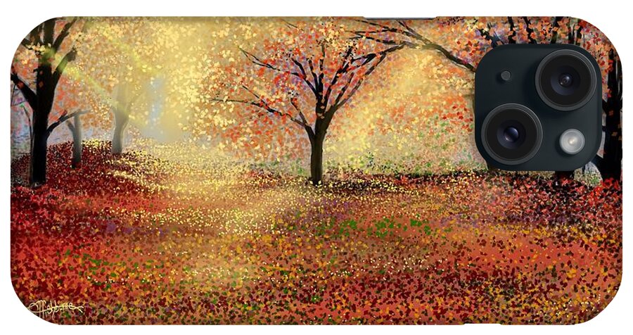 Autumn Foliage iPhone Case featuring the digital art Autumn's colors by Anthony Fishburne