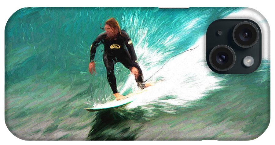 Surfer iPhone Case featuring the photograph Avalono surfer by Sheila Smart Fine Art Photography
