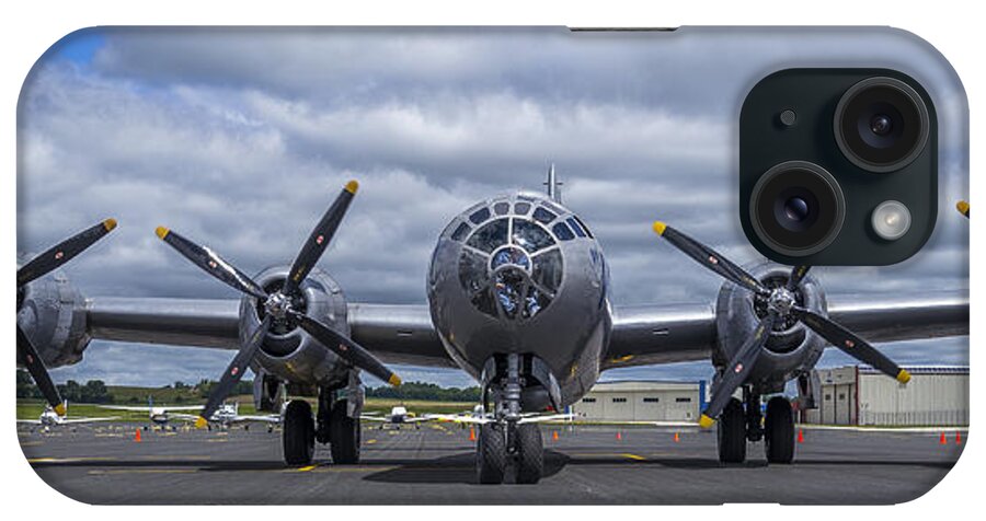 Plane iPhone Case featuring the photograph B29 superfortress by Steven Ralser