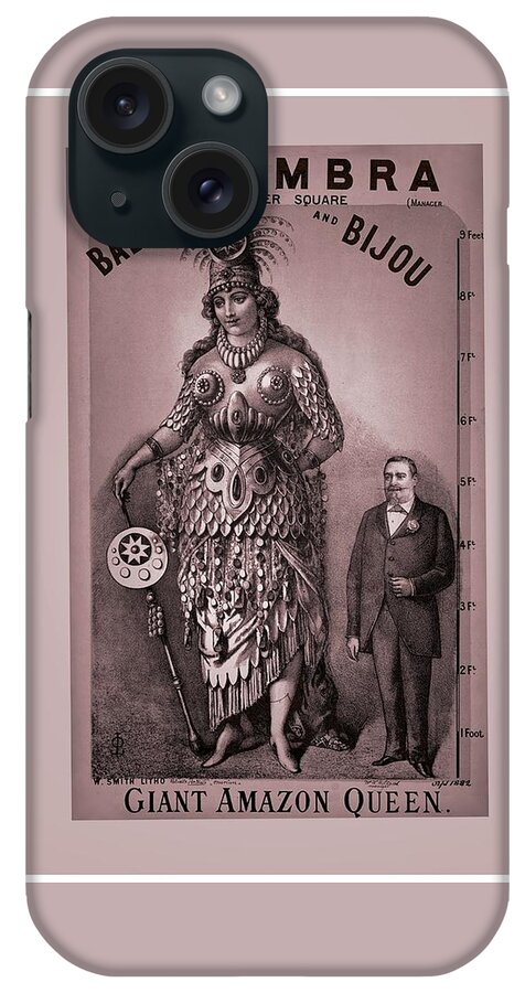 Babil And Bijou iPhone Case featuring the digital art Babil And Bijou - Giant Amazon Queen by Maciek Froncisz