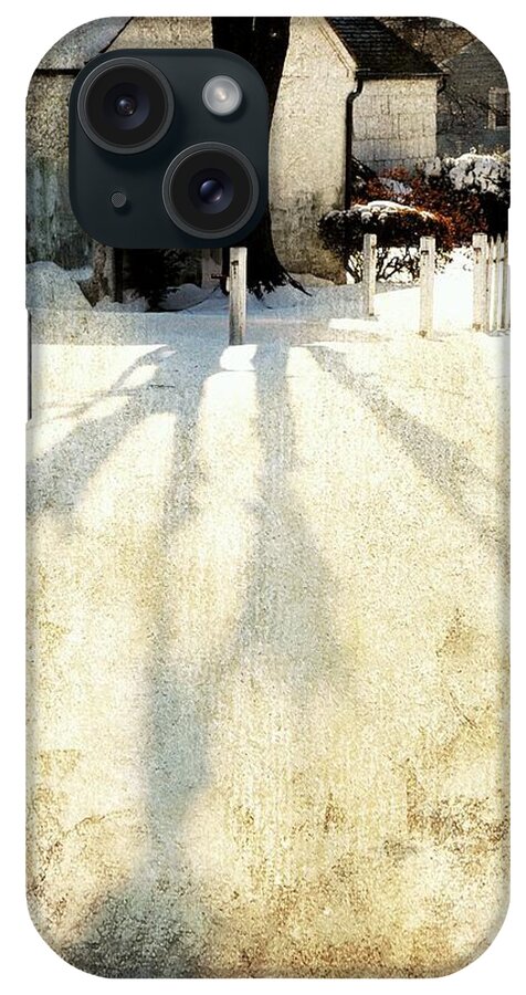 Winter Landscape iPhone Case featuring the photograph Backyard by Diana Angstadt