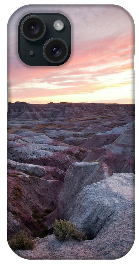 Arid Climate iPhone Case featuring the photograph Badlands National Park, Sd by Michael Hanson