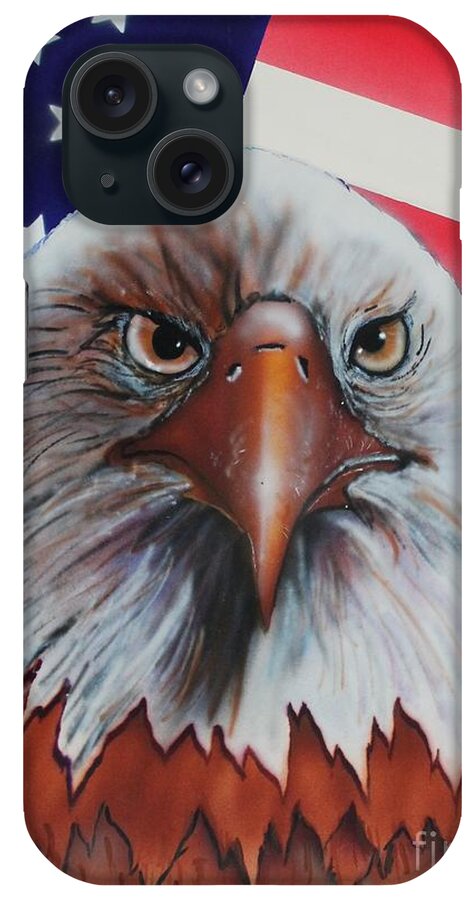 Eagle iPhone Case featuring the painting Bald Eagle by Bob Williams