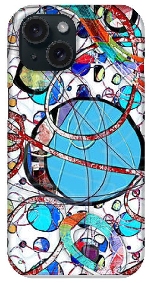 Abstract iPhone Case featuring the digital art Balloons in Heaven by Gabrielle Schertz