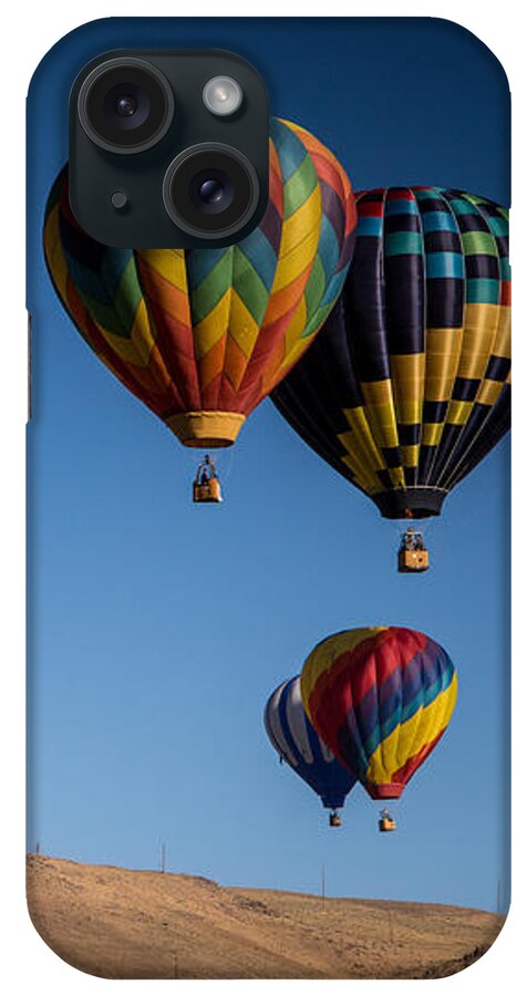 Reno Nevada iPhone Case featuring the photograph Balloons over Northern Nevada by Janis Knight