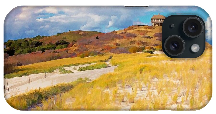 Cape Cod iPhone Case featuring the photograph Ballston Beach Dunes Photo Art by Constantine Gregory