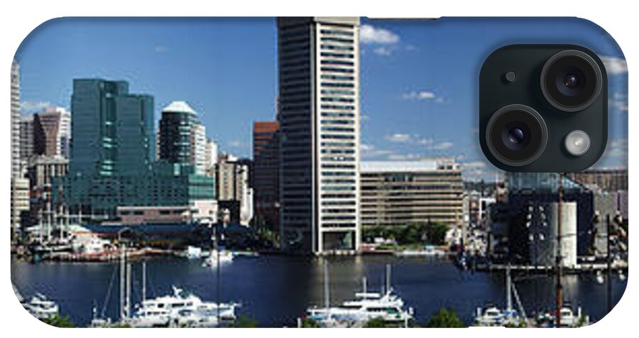 Baltimore iPhone Case featuring the photograph Baltimore Inner Harbor Panorama by Bill Swartwout