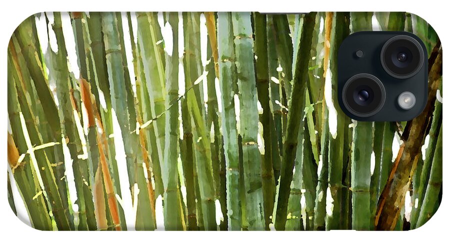 Bamboo iPhone Case featuring the photograph Bamboo Abstract by Rich Franco