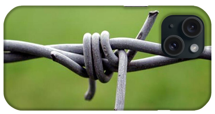 'barbed Wire' iPhone Case featuring the photograph Barbed by Vix Edwards