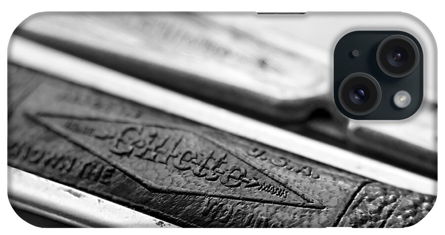 Barber iPhone Case featuring the photograph Barber Shop 21 BW by Angelina Tamez