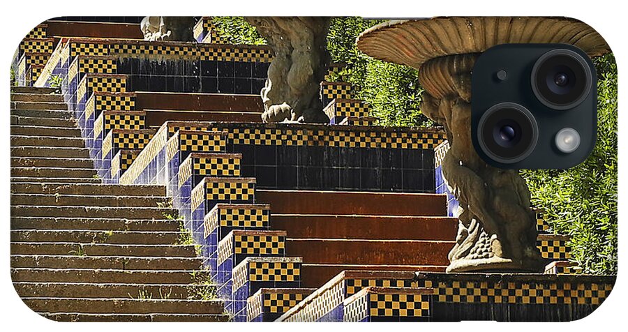 Outdoors iPhone Case featuring the photograph Barcelona Steps by Doug Davidson