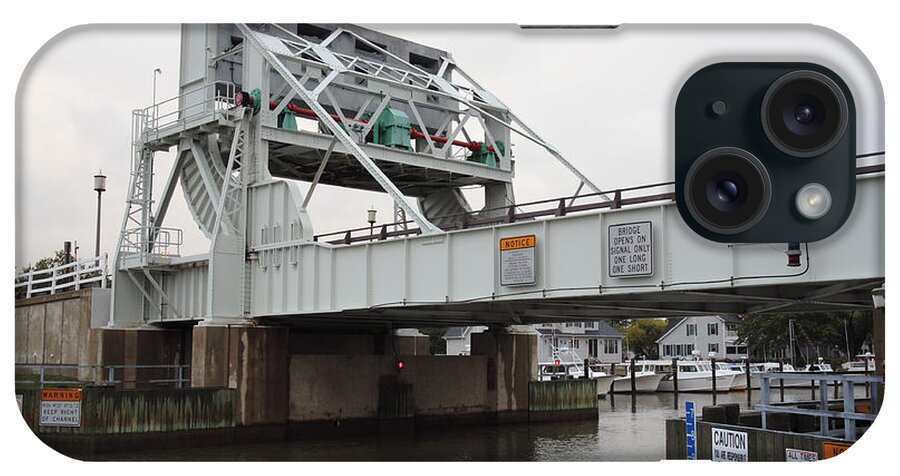 Knapps Narrows iPhone Case featuring the photograph Bascule Bridge at Knapps Narrows on Tilghman Island in Maryland by William Kuta