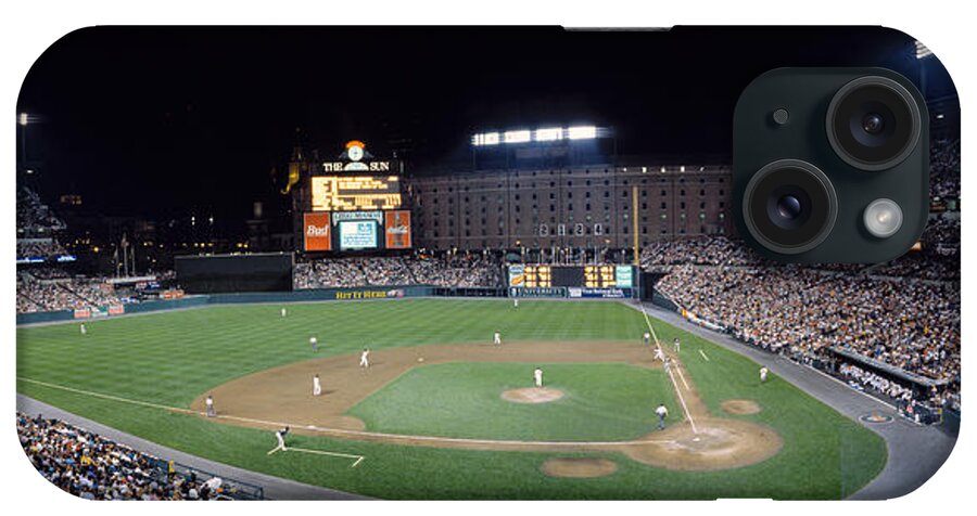 Photography iPhone Case featuring the photograph Baseball Game Camden Yards Baltimore Md by Panoramic Images