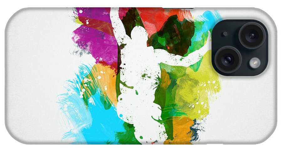 Abstract iPhone Case featuring the digital art Basketball Player by Aged Pixel