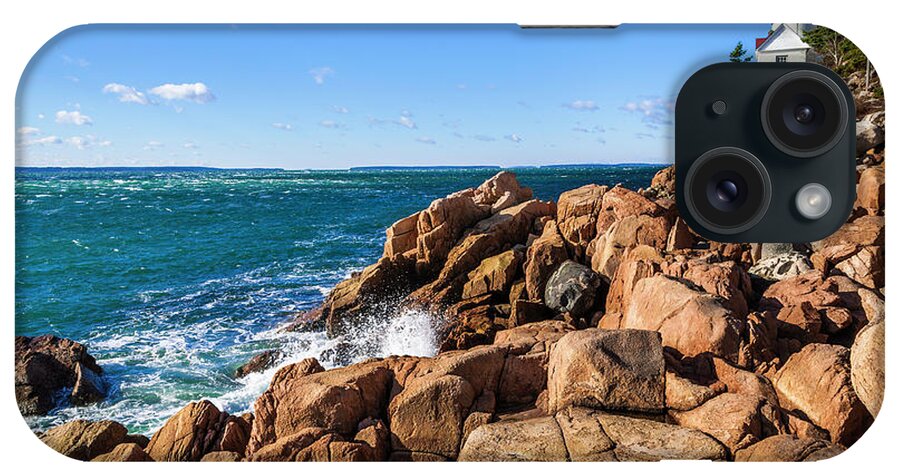 Water's Edge iPhone Case featuring the photograph Bass Harbor Head Lighthouse, Acadia by Dszc