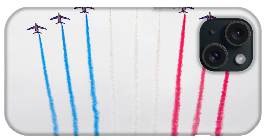 Bastille Day iPhone Case featuring the photograph Bastille Day Air Show at the Champs-Elysees by Joel Thai
