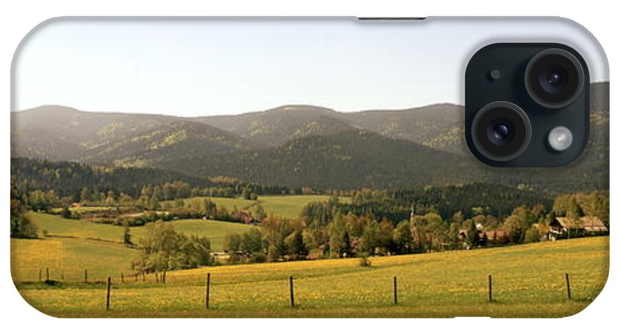 Agriculture iPhone Case featuring the photograph Bavarian forest landscape by Ulrich Kunst And Bettina Scheidulin