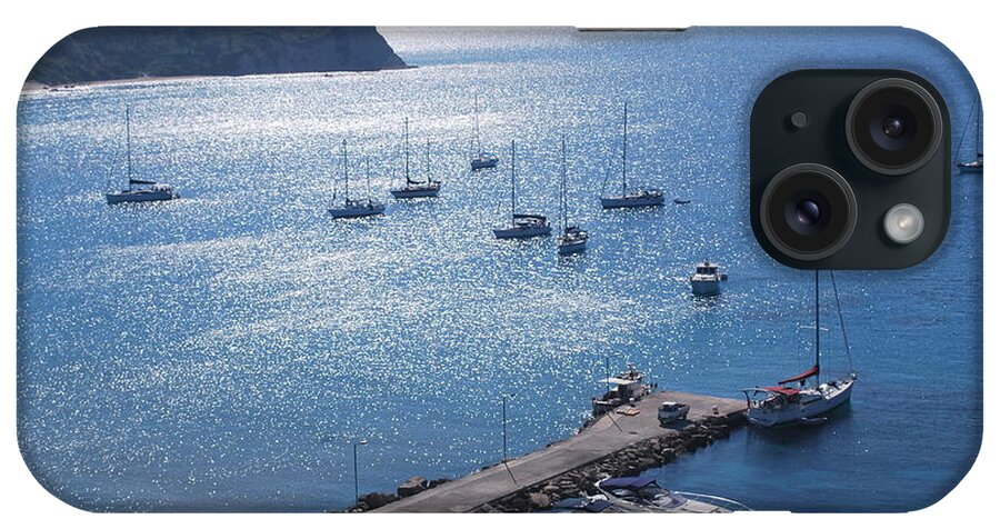 Blue Water At Noon iPhone Case featuring the photograph Bay of Porto by George Katechis
