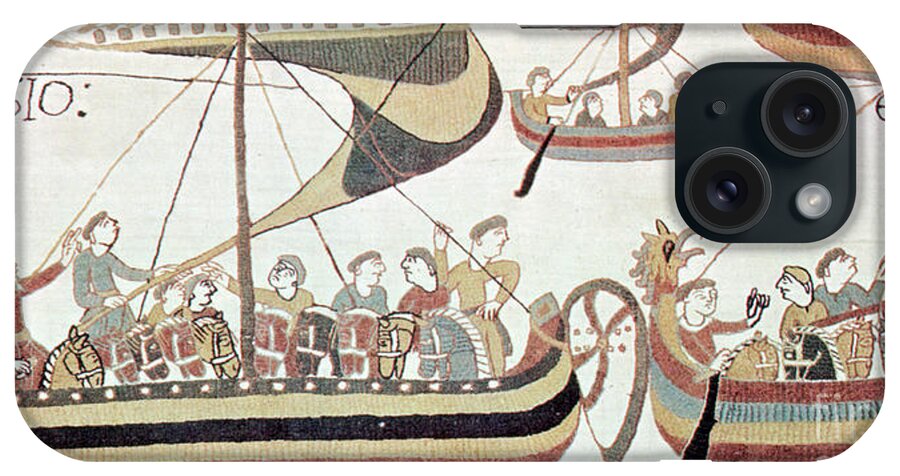Historic iPhone Case featuring the photograph Bayeux Tapestry Scene by Science Source