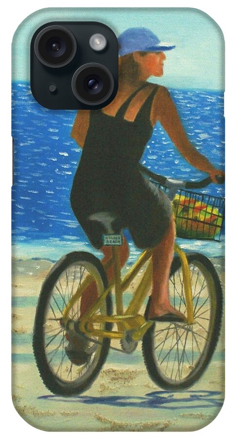 Beach iPhone Case featuring the painting Beach Cruiser by Jill Ciccone Pike