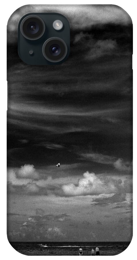 Beach iPhone Case featuring the photograph Beach Sky People by Christopher McKenzie