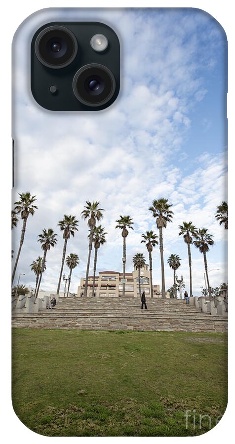 Beach iPhone Case featuring the digital art Beachtown Square by Susan Gary